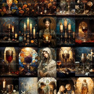 40 Eucharistic Art Junk Journal Pages - Christianity Junk Journal for ...