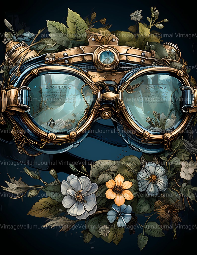 70 Steampunk Spring Junk Journal Pages - Spring-themed Papers for ...