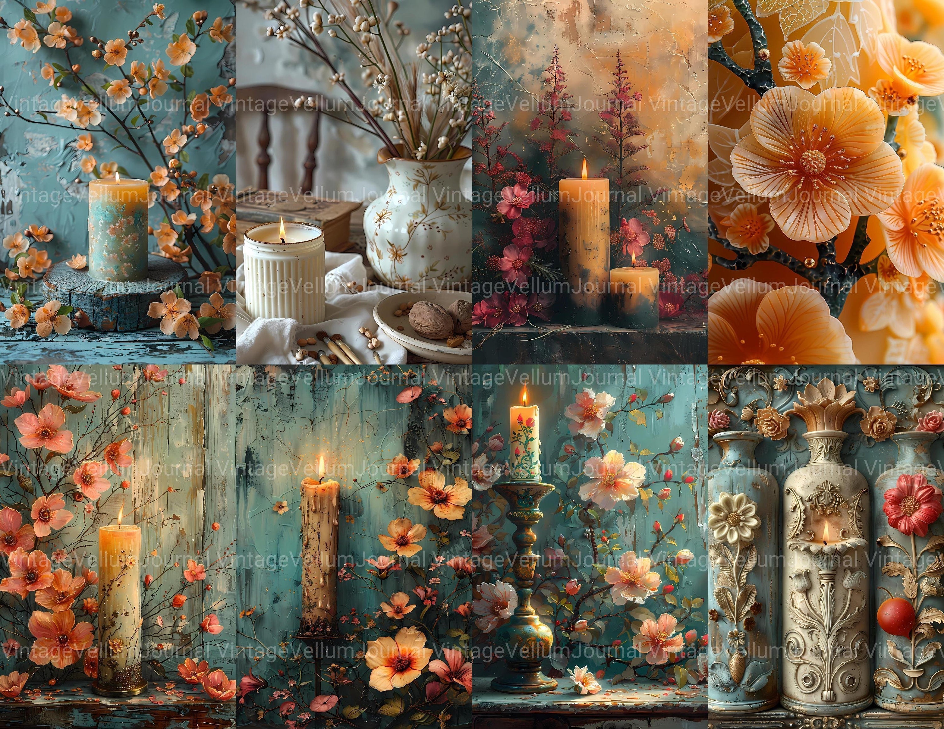 80 Candle Making Junk Journal Pages - Hobbies and Crafts Junk Journal for Scrapbooking - Digital ...