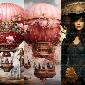 70 Steampunk Spring Junk Journal Pages - Spring-themed Papers for ...
