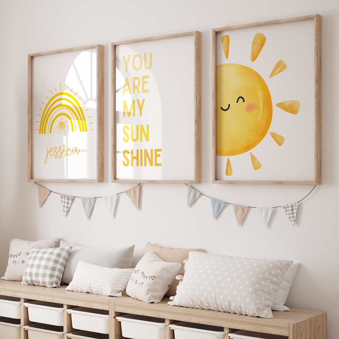 You Are My Sunshine Nursery Wall Art, Sun Nursery Print, Sun Wall Art ...