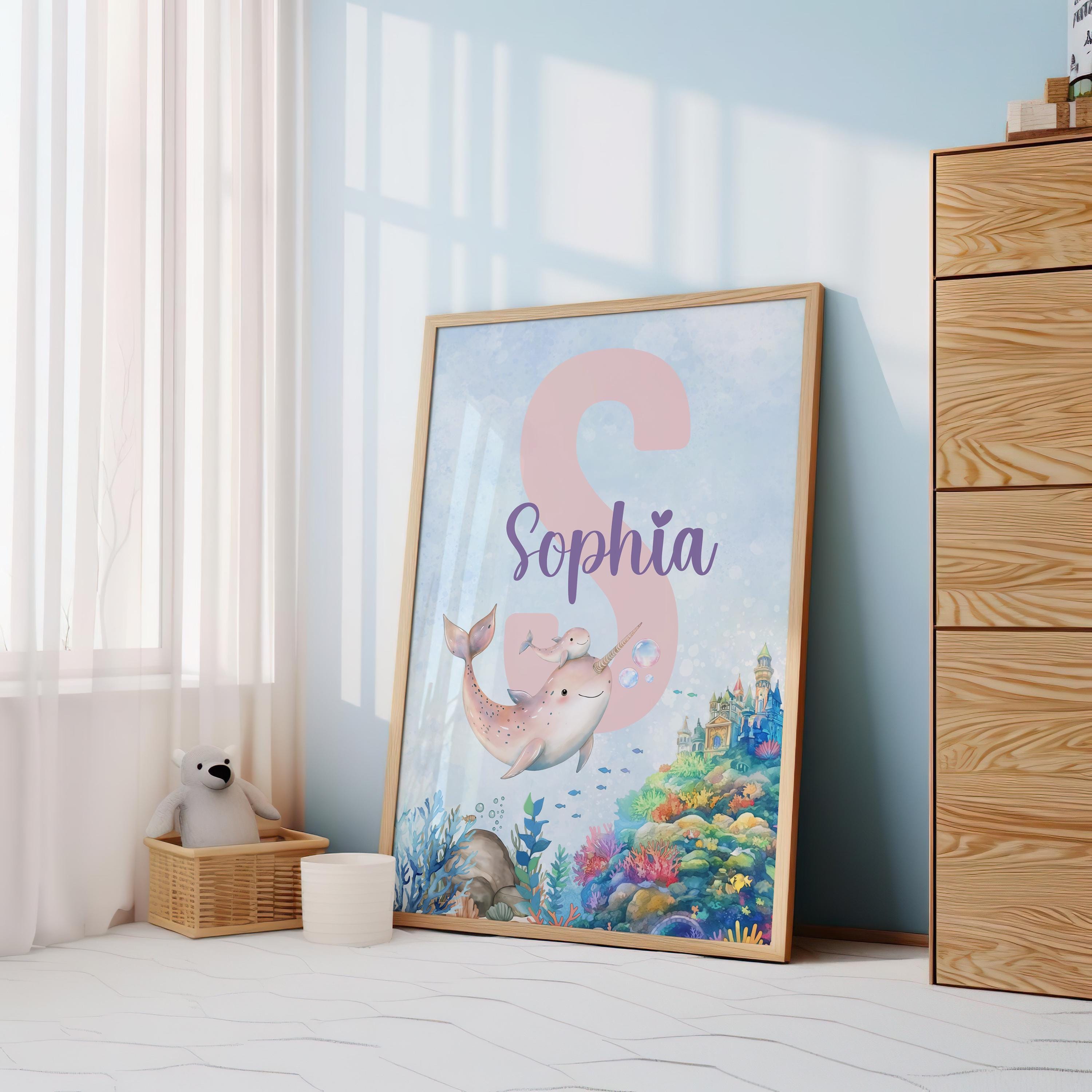 Mermaid Nursery Print, Mermaid Wall Art, Mermaid Decor, Mermaid Prints ...
