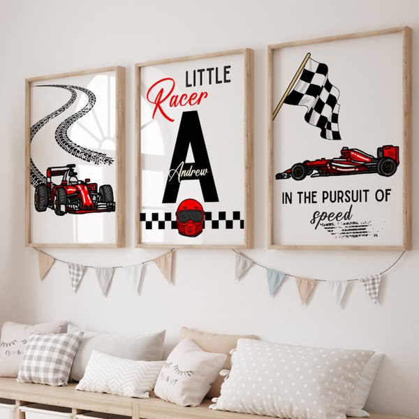 Racing Car Nursery Prints, Boy Playroom Printable, Cars Wall Art, Car Poster, Race Car Prints, Boys Room Decor, Sports Car Print, Baby Boy