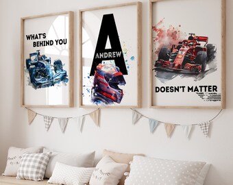 Impressions aquarelles pour chambre d'enfant voiture de course, impression voiture de course, impression voiture de course, impression voiture de sport, impression salle de jeux pour garçons, art mural voiture de course, art voitures