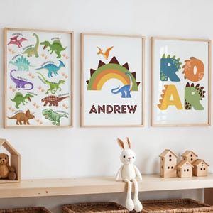 Dinosaur Nursery Print, Dinosauryy Print, Dinosaur Decor, Dinosaur Room Decor, Dinosaur Art, Dinosaur Wall Art, Dino Print, Boys Room Print