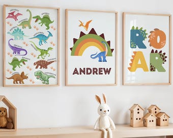 Dinosaur Nursery Print, Dinosauryy Print, Dinosaur Decor, Dinosaur Room Decor, Dinosaur Art, Dinosaur Wall Art, Dino Print, Boys Room Print
