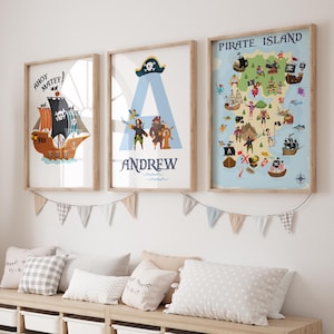 Piraten Kinderzimmer Druck, Piraten Jungen Zimmer, Piraten Dekor, Piraten Insel Druck, Piraten Zimmer Dekor, Piraten Wand Druck, Piraten Themenzimmer