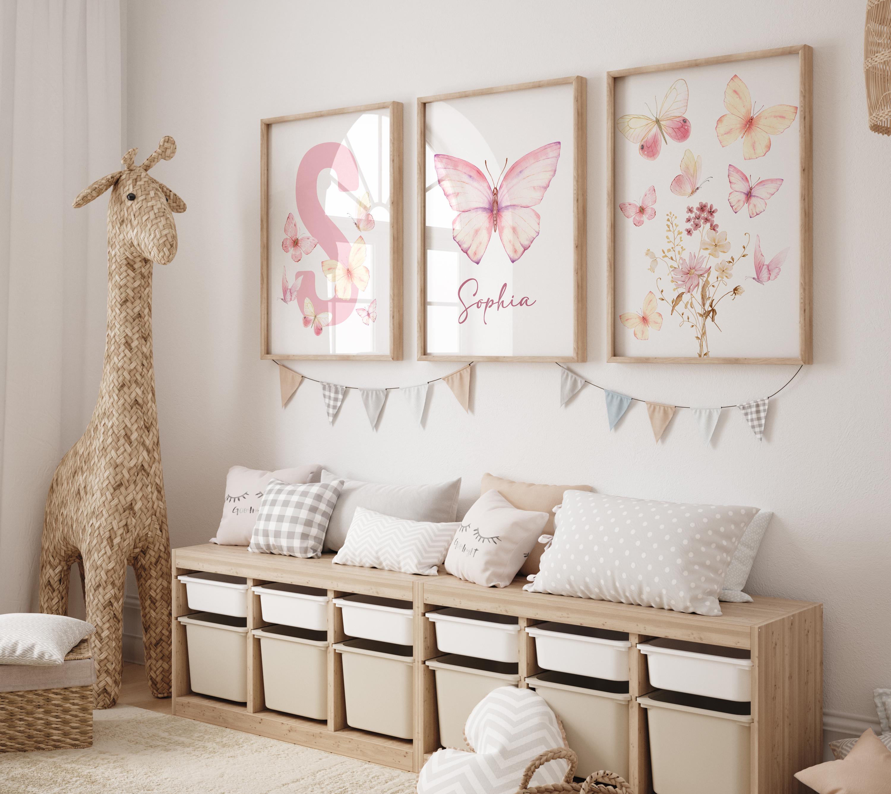 Custom Butterfly Nursery Prints, Butterfly Prints, Butterfly Decor ...