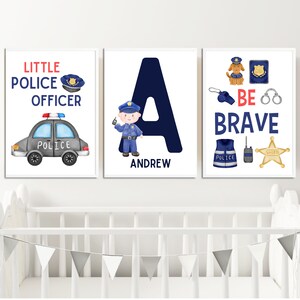 Police Nursery Wall Art, Police Car Print, Police Nursery Decor, Boy ...