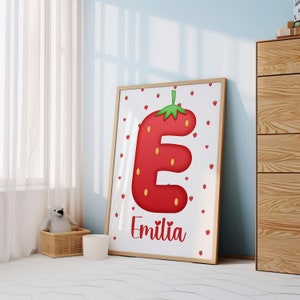 Strawberry Prints, Strawberry Nursery, Strawberry Theme Room ...