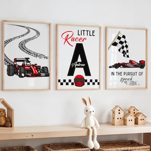 レーシングカーの保育園プリント、男の子の遊び部屋用プリント、車のウォールアート、車のポスター、レースカーのプリント、男の子の部屋の装飾、スポーツカーのプリント、男の子の赤ちゃん