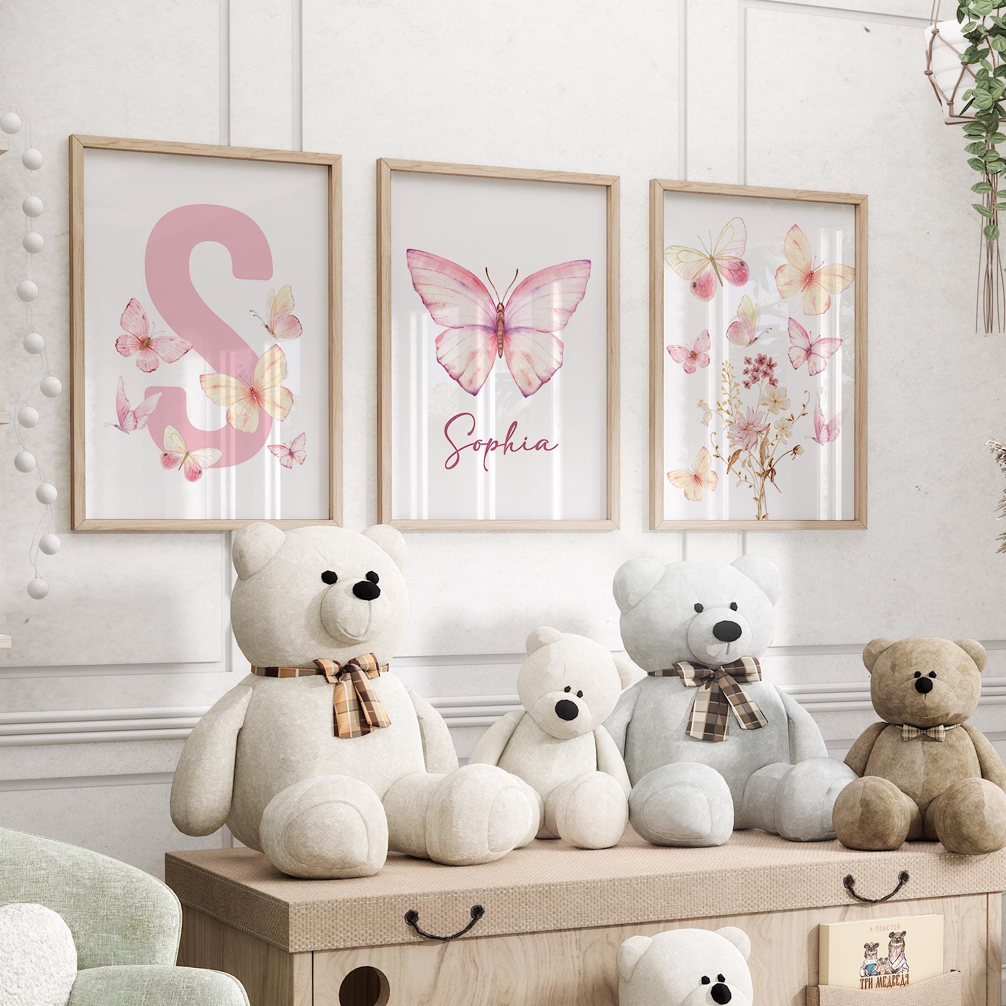 Custom Butterfly Nursery Prints, Butterfly Prints, Butterfly Decor ...