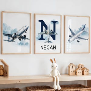 Airplane Nursery Print, Airplane Prints, Boys Room Prints, Aviation Themed Boys Room, Jet Planes Art, Airplane Wall Decor, Travel Theme Room