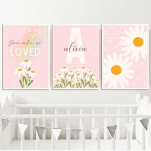 Daisy Nursery Prints, Daisy Wall Art, You Are so Loved Print, Flower ...