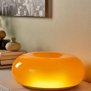 1960's space age donut shape Table Lamp