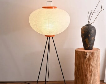 Japanese Wabi-sabi Tripod Floor Lamp