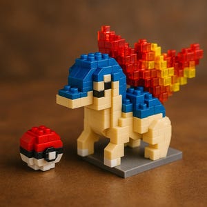 Kit di costruzione del riccio di fuoco - Creatura carina personalizzabile da 370 pezzi, regalo per gli amanti degli anime, giocattolo per la casa