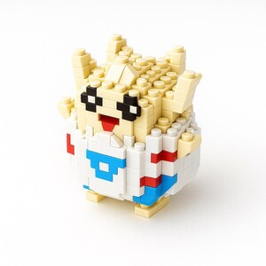 Conjunto de brinquedos de construção excêntricos - 376 peças - Criatura fofa de anime - Bloco de construção de presente exclusivo - Decoração para casa