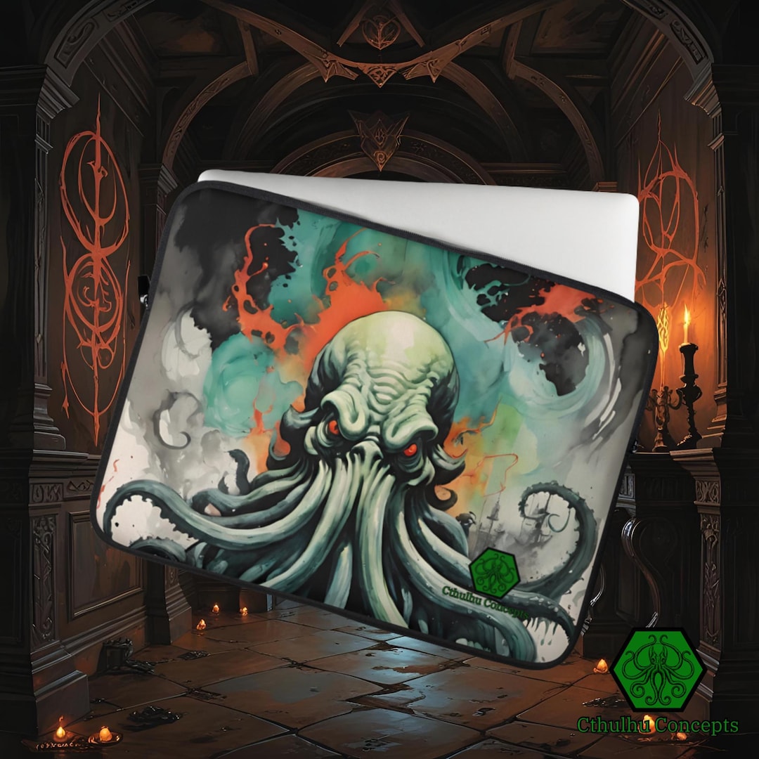 Cthulhu Laptop Sleeve: Lovecraftian Neoprene Computer Case - Etsy