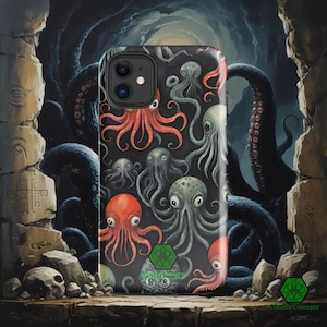 Miskatonic University iPhone Case | Cthulhu Mythos Protective Cover | Dual-Layer Lovecraftian Design