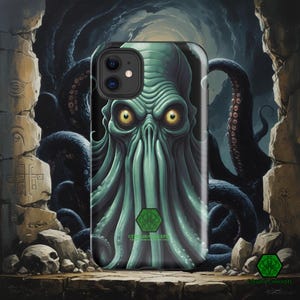Cthulhu iPhone Case | Lovecraftian Horror Dual-Layer Protection | TPU Liner Cosmic Horror Phone Cover