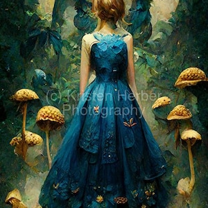 What if Alice Was the Goddess of Mushrooms – Quantum Healing Artwork