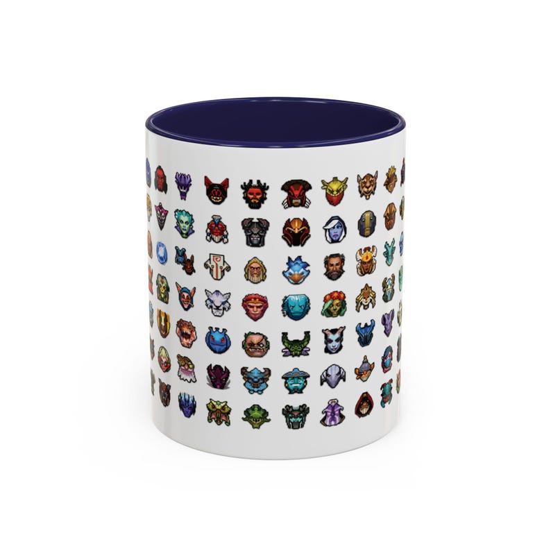 Dota 2 Mug Coffee Mug Gift for Gamers Dad Gamer Coffee Cup, Dota2 Fan Gift for Boyfriend, Gift for Teenagers Dota2 Heroes Minimap Icons image 8