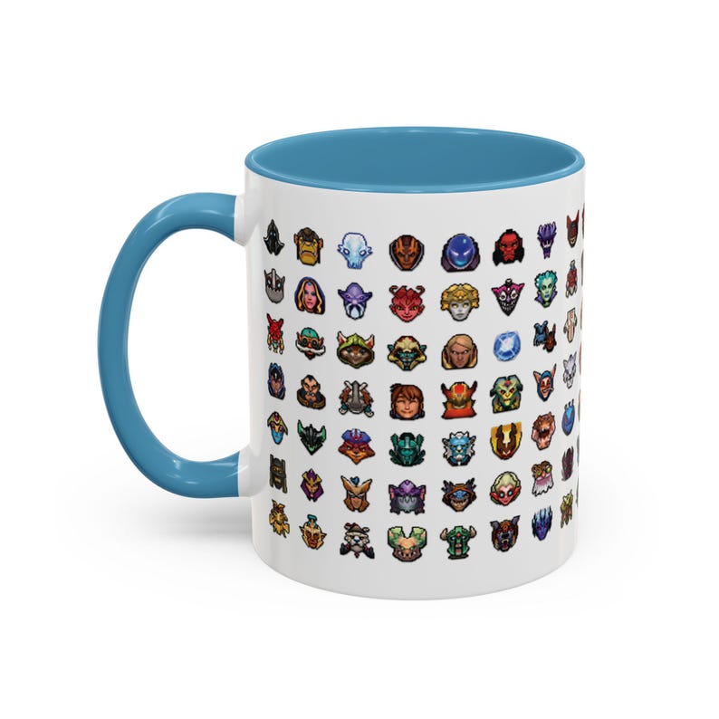 Dota 2 Mug Coffee Mug Gift for Gamers Dad Gamer Coffee Cup, Dota2 Fan Gift for Boyfriend, Gift for Teenagers Dota2 Heroes Minimap Icons image 4