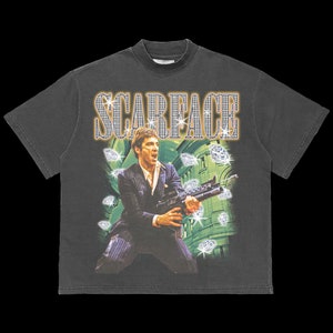Scarface Tony Montana Vintage 90&#39;s Tee, The Original Shirt, Tshirt Movie Shirt, Vintage Bootleg