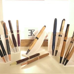Slimline - stylos à bille faits main - pièces uniques