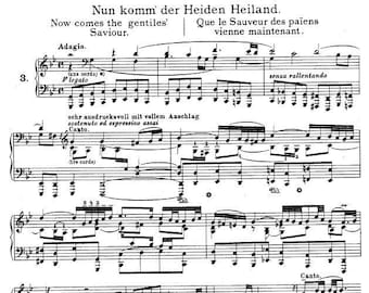 バッハ 合唱前奏曲 ト短調 第3番 ピアノ楽譜 (PDF) - Etsy 日本