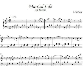 Married Life (Up Theme) Beginner Piano Sheet Music (PDF)