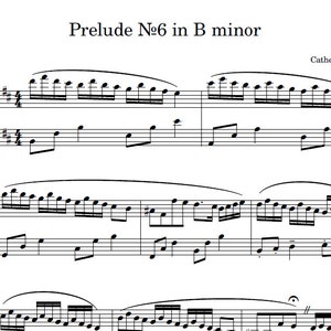 Catherine Rolling - Prelude, music score, sheet music for begginer