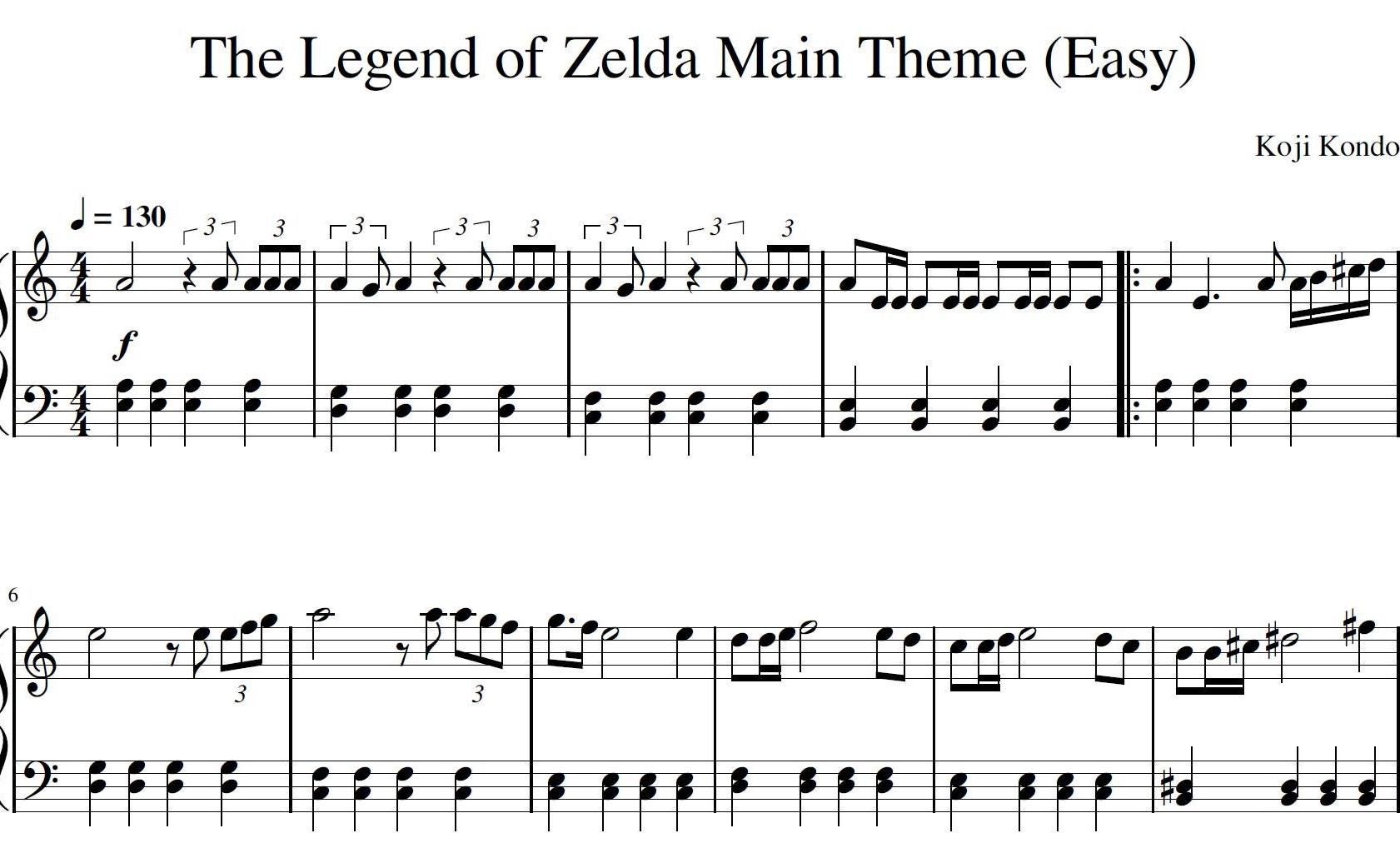 ゼルダの伝説 メインテーマ（簡単ピアノアレンジ） – デジタル