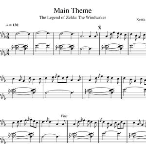 The Legend of Zelda: The Wind Waker Main Theme – Custom Piano Arrangement (Digital Download)