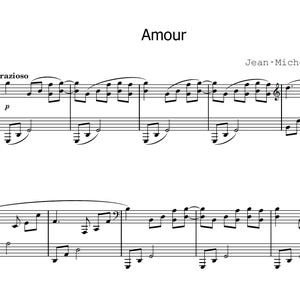 Amour - Jean-Michel Blais Piano Sheet Music | Modern Classical | Solo Piano PDF | Intermediate Level | Digital Download | Minimalist Piano