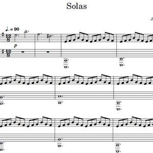 Jamie Duffy - Solas. Sheet music, music score
