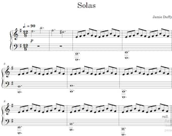 Jamie Duffy - Solas. Sheet music, music score