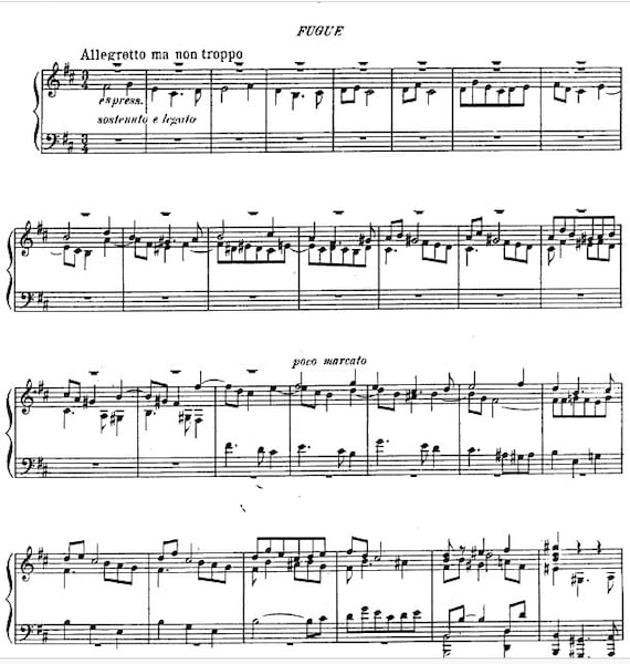 セザール・フランク 前奏曲、フーガと変奏曲 Op. 18 ピアノ楽譜 (PDF