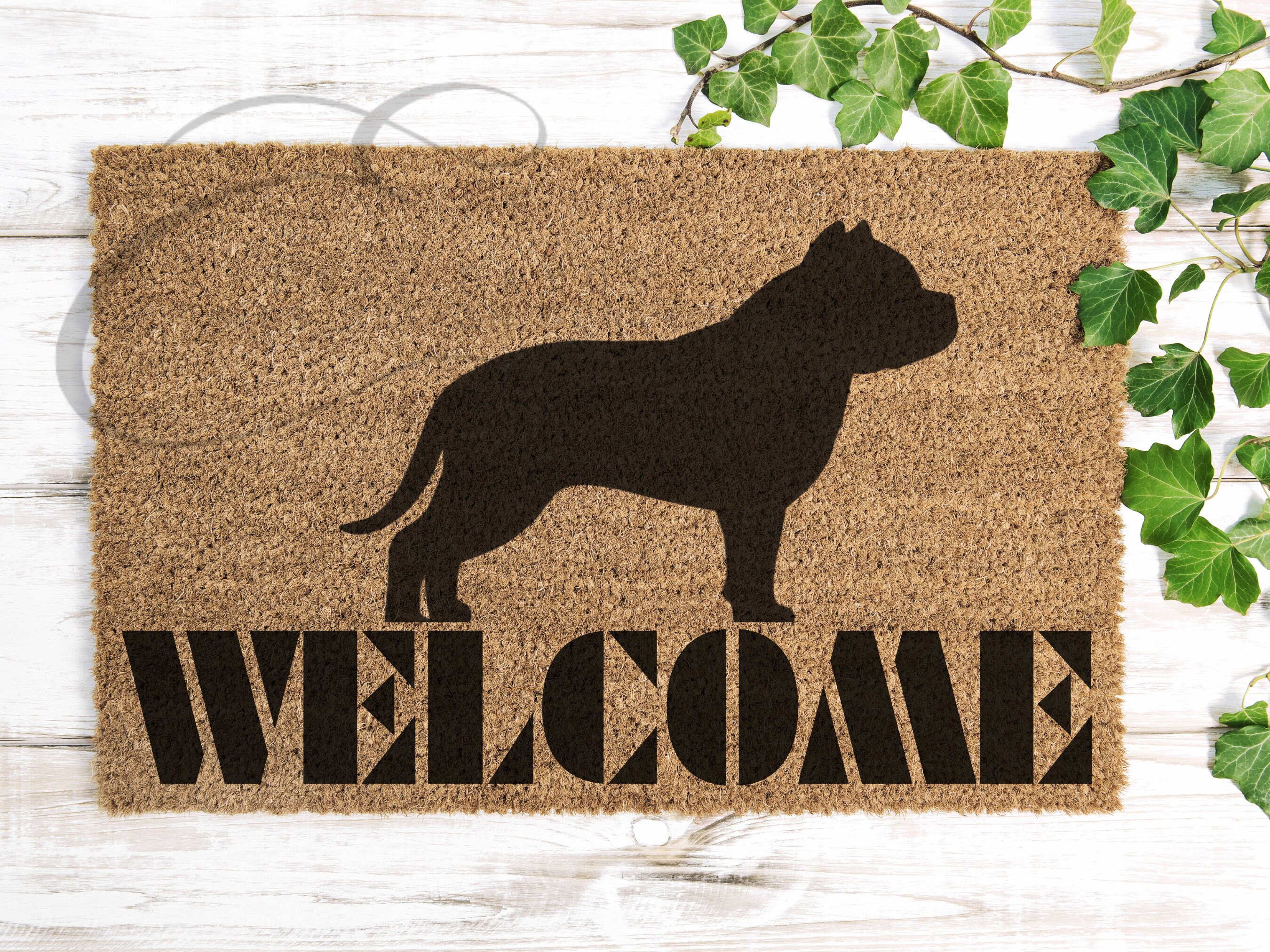 American Bully Doormat Coir Bully Mat for Bully Mom & Etsy