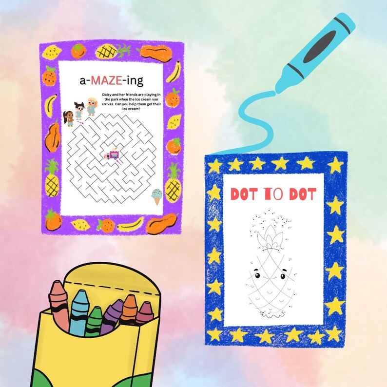 Kid's Activity Pack 2 (digital Download) - Etsy