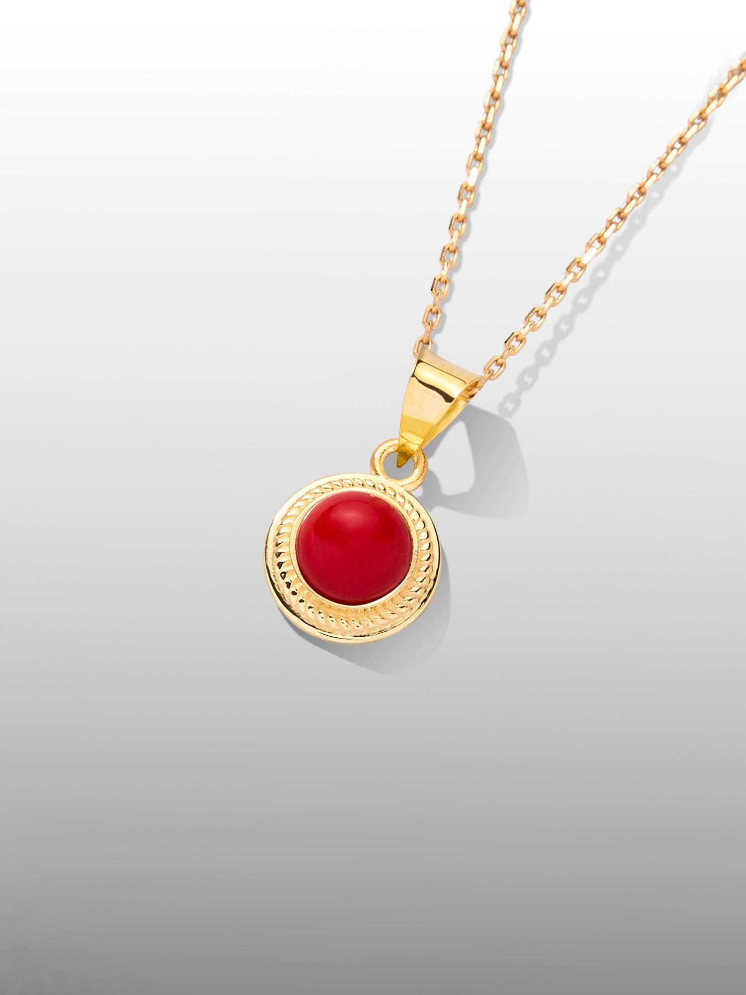 VIP【送料関税込】MONIES CORALS NECKLACE Natural MOMO Coral Bead Necklace NO Dye 69 Grams 14K Gold