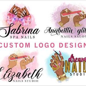 3 Logo-Design-Set, Logovorlage, Lash-Logo, Haar-Logo, DIY-Beauty-Logo, MUA-Make-up-Logo, Nägel-Logo, Braid-Logo, Vorgefertigtes Logo-Design Custom