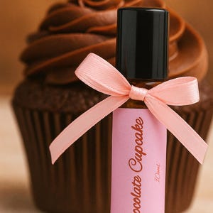 Parfumolie voor chocoladecupcakes – roller van 10 ml | Zoete gastronomische dessertgeur | Handgemaakt, veganistisch en dierproefvrij