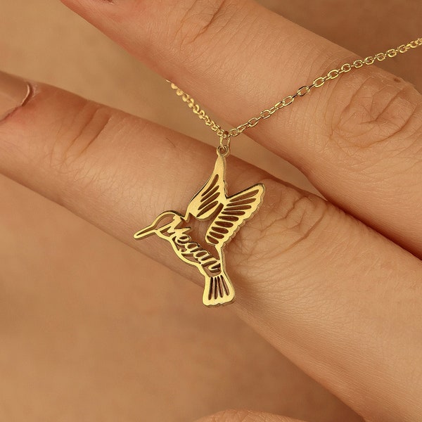 Personalized Mocking Bird Necklace, Bird Jewelry, Statement Pendant, Gift For Bird Lovers, Freedom Necklace, Mother's Day Gift