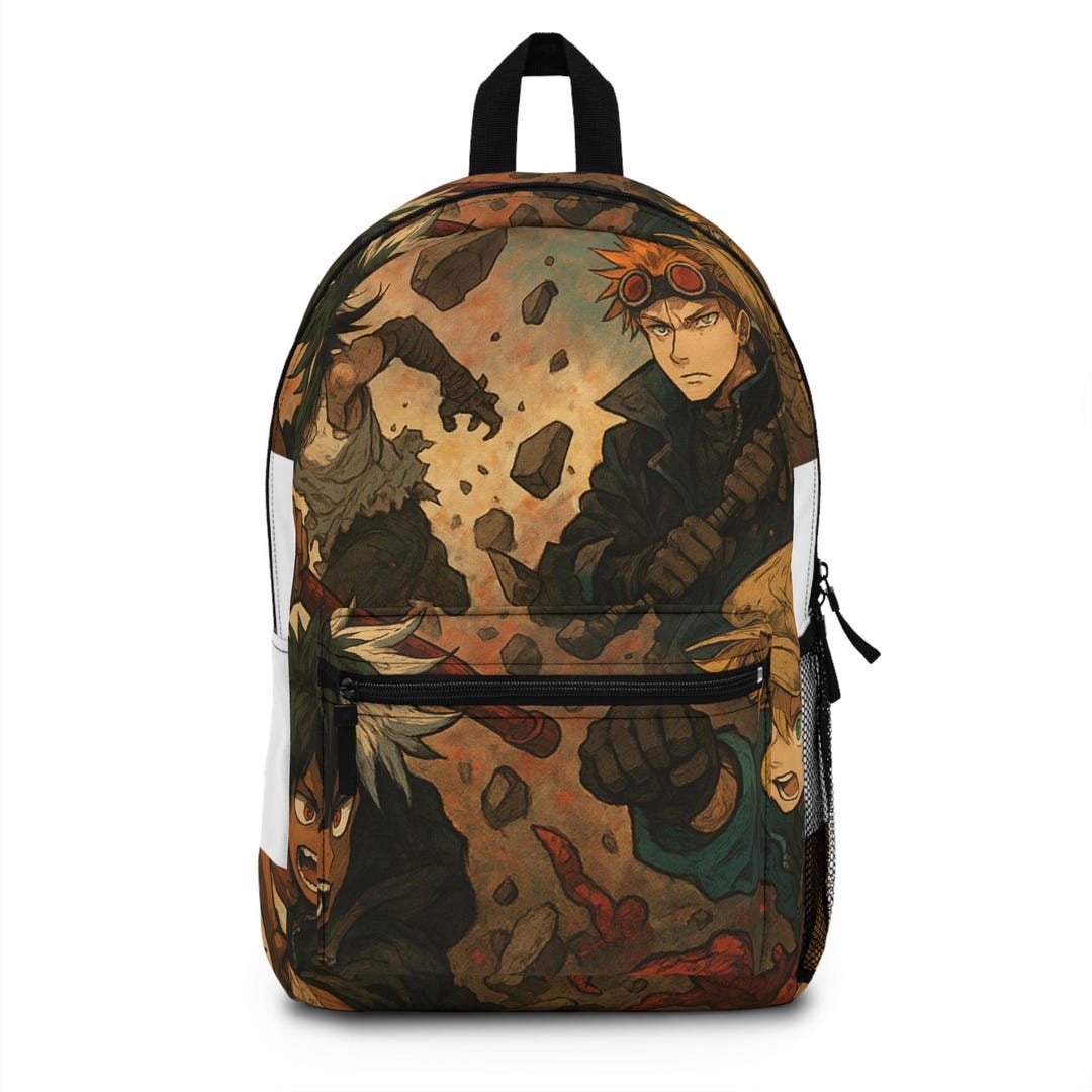 Anime-inspired Adventure Backpack, Trendy School Bag, Gaming Backpack ...