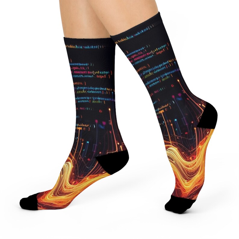 Sokken met Javascript-demping en ronde hals afbeelding 2