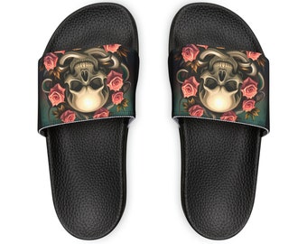 Skull and Roses damesslippers