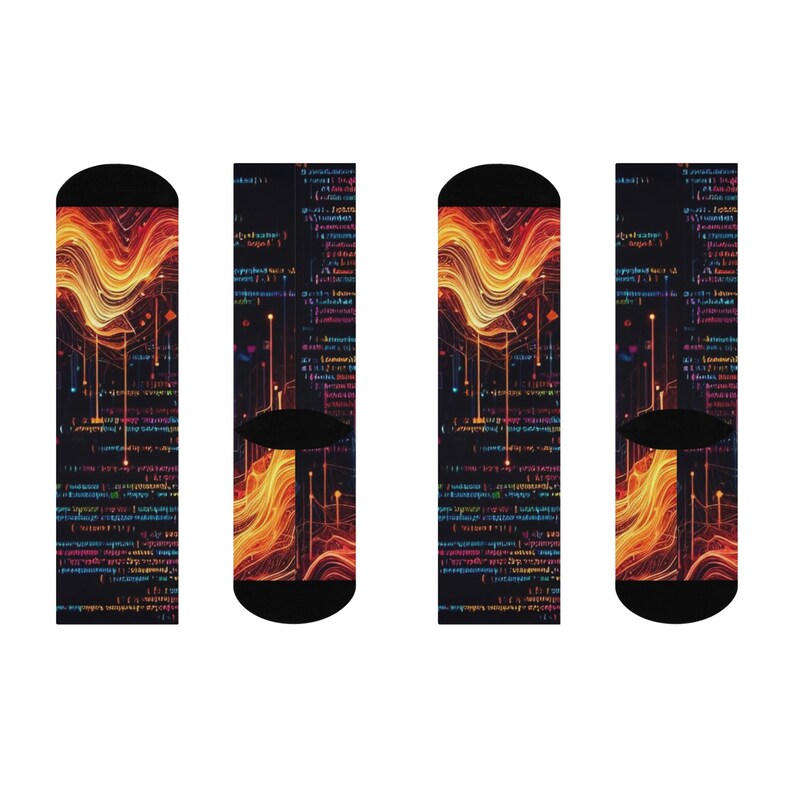 Sokken met Javascript-demping en ronde hals afbeelding 3