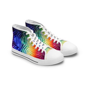 Tie Dye - Women&#39;s High Top Sneakers